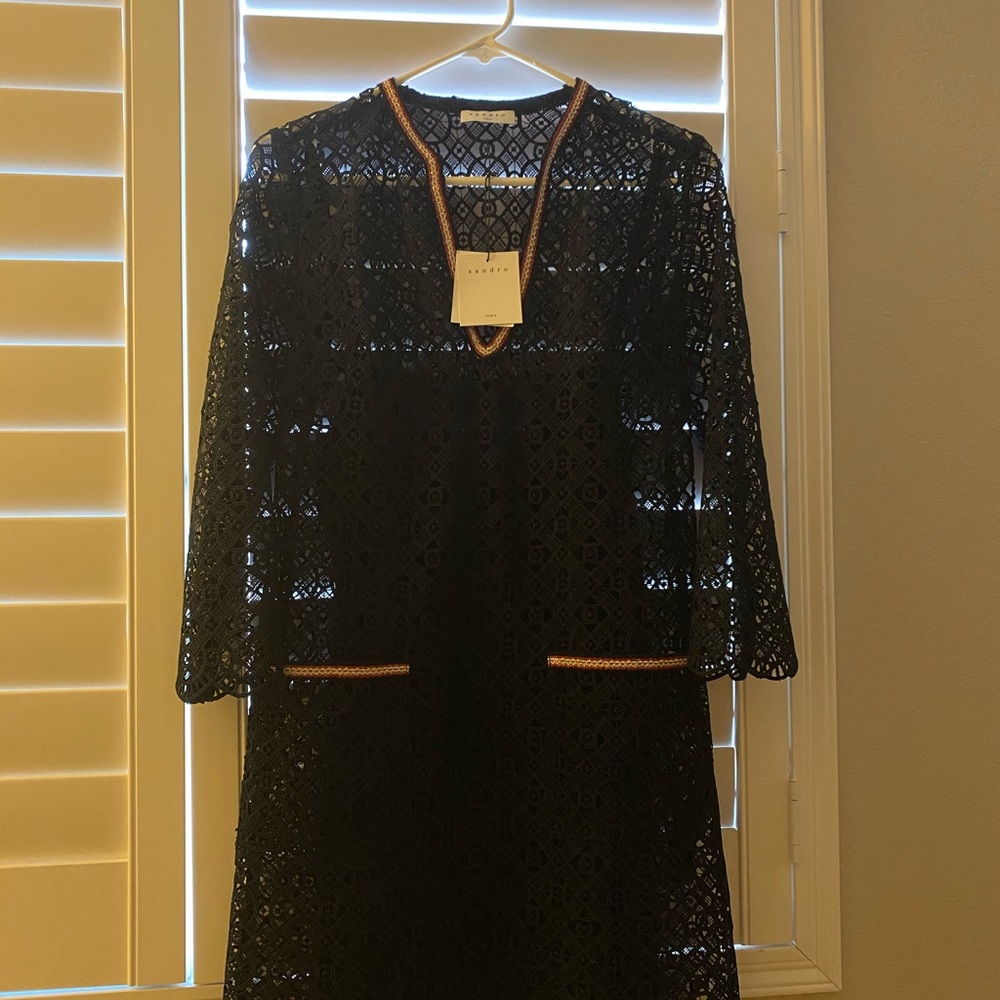 Sandro short guipure dress